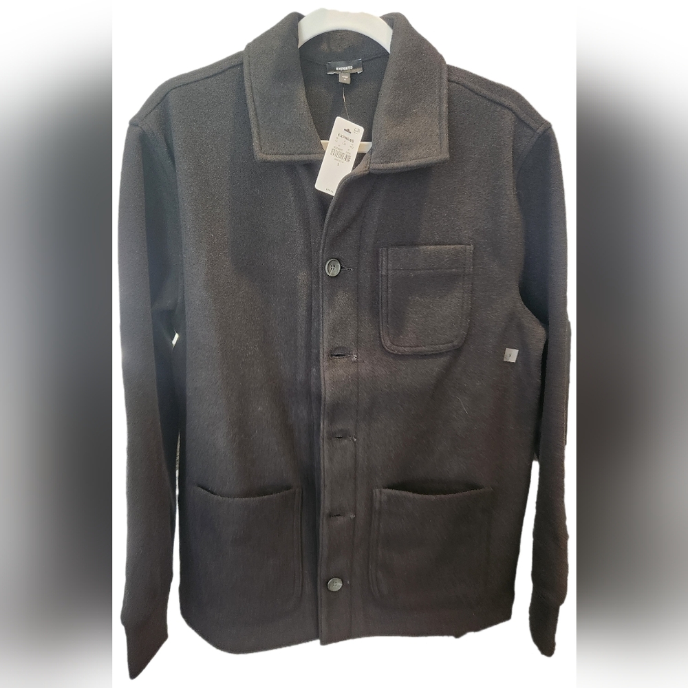 NWT Express Black Pea Coat